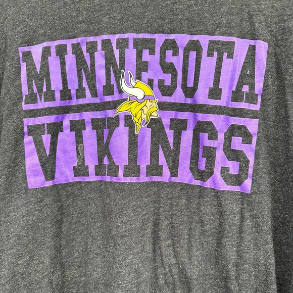 '47 Size Medium Shirt Black Minnesota Vikings Long Sleeve Tee NFL Football Team‎ - Picture 3 of 5